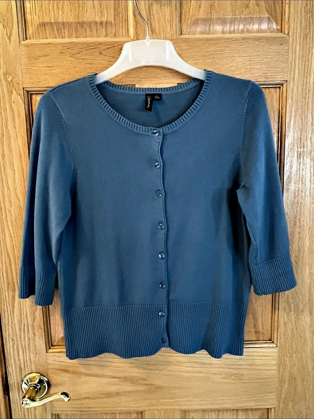 Relativity Cotton Cardigan in Blue - Like New